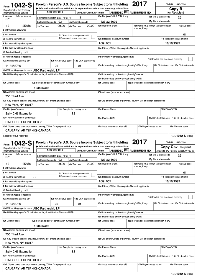 Irs 1042 s instructions 2019