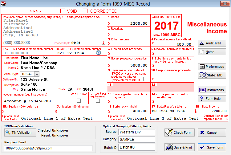 1099 Printing Software Form 1099 Filing Software