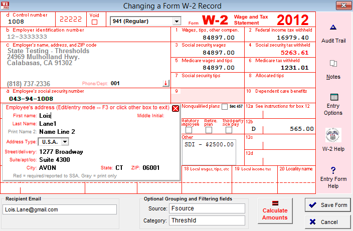 w2 form layout
 W9 Software: W9 Printing Software & W9 Efile Software